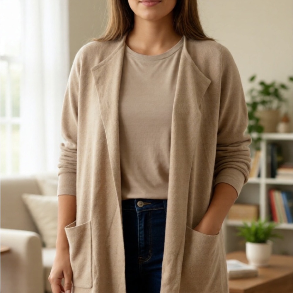 Barefoot Dreams Soft Beige Cardigan
